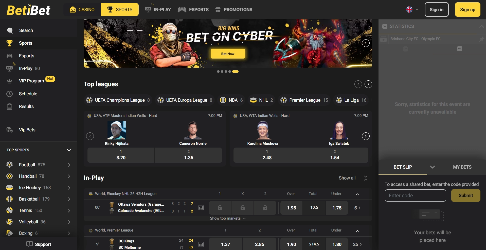 Betibet – Høje bonusser og bredt sportsudvalg i 2026